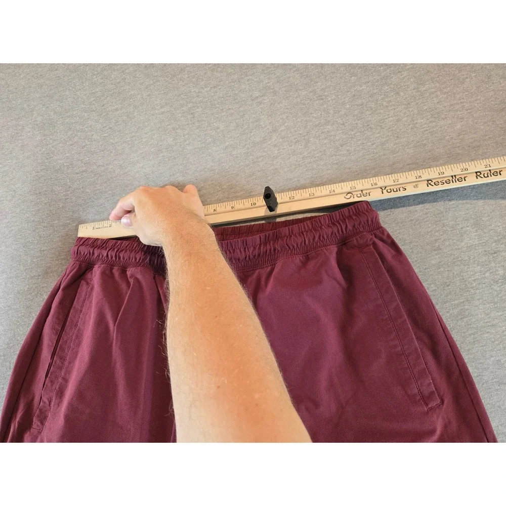Jordan Essentials Woven Trousers Mens Large Burgundy Nylon Pants DQ7509-680